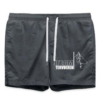 TEAM Tervueren Hunde Hund Wilsigns - Badeshorts - Anthrazit - Vorne - AI Model Male 185 light (185cm)