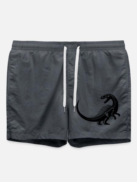 Dinosaur Fossil - Swim Trunks - anthracite