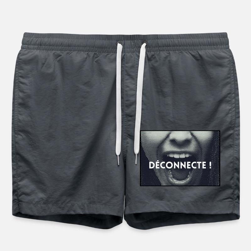 Message - Disconnect! - Swim Trunks - anthracite