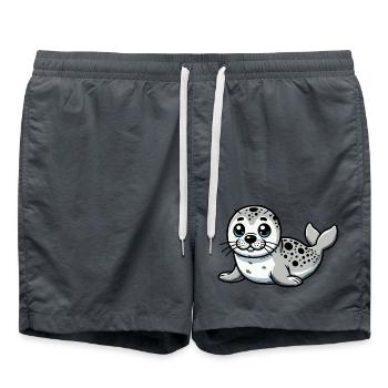 Crabeater sceau pierre bébé - Short de bain - charbon - Devant - AI Model Male 185 light (185cm)