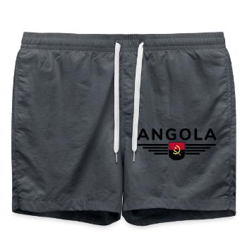 Angola Design – Fierté d’Afrique - Short de bain - charbon - Devant - AI Model Male 185 light (185cm)