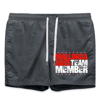 Mallorca 2025 Team - Swim Trunks - anthracite - Front - AI Model Male 185 light (185cm)
