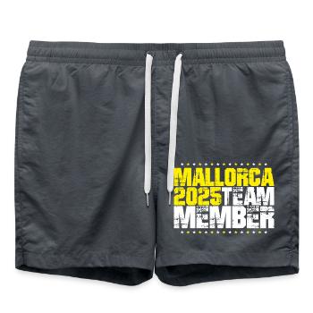 Mallorca 2025 Team - Swim Trunks - anthracite - Front - AI Model Male 185 light (185cm)