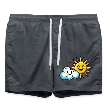 Cloud Sun - Swim Trunks - anthracite - Front - AI Model Male 185 light (185cm)