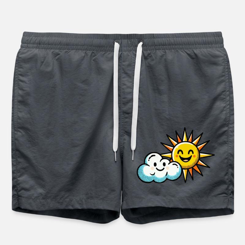 Cloud Sun - Swim Trunks - anthracite