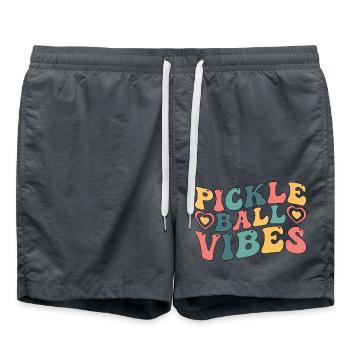 AMBIANCE DE PICKLEBALL - Short de bain - charbon - Devant - AI Model Male 185 light (185cm)