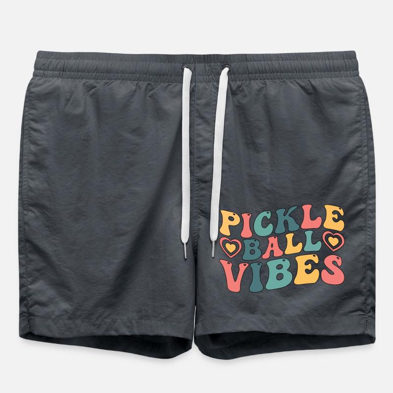 AMBIANCE DE PICKLEBALL - Short de bain - charbon