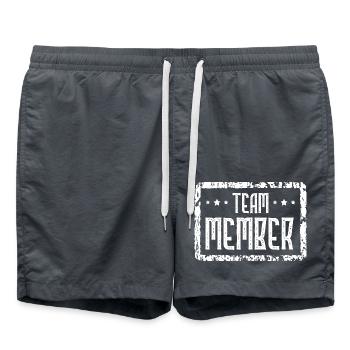 Team Member Herz - Badeshorts - Anthrazit - Vorne - AI Model Male 185 light (185cm)