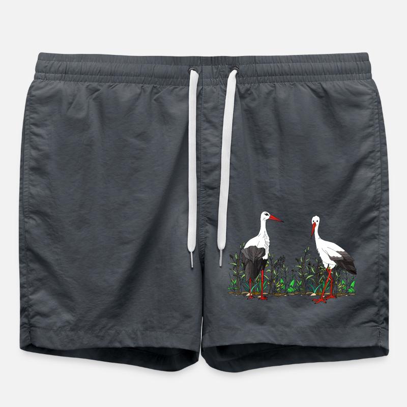 Oiseaux - Short de bain - charbon