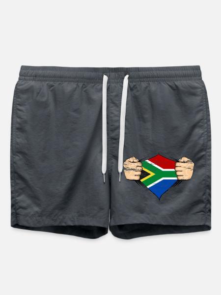 Südafrika Flagge Design used - Badeshorts - Anthrazit