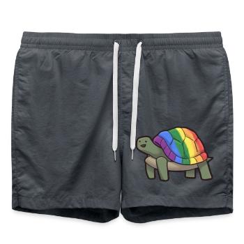 Gay Turtle - Swim Trunks - anthracite - Front - AI Model Male 185 light (185cm)