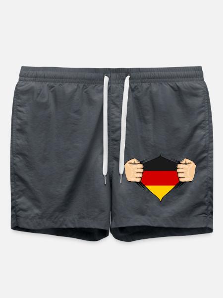 Germany Flag Design - Swim Trunks - anthracite