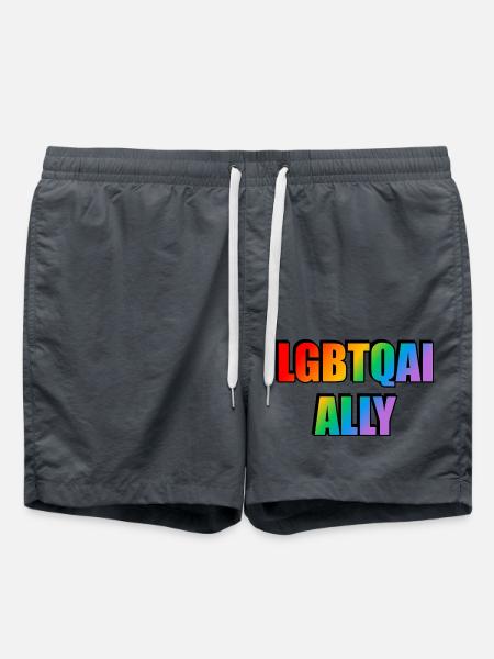 LGBTQ Ally - Swim Trunks - anthracite