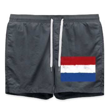 Drapeau des Pays-Bas - Pays-Bas - Short de bain - charbon - Devant - AI Model Male 185 light (185cm)