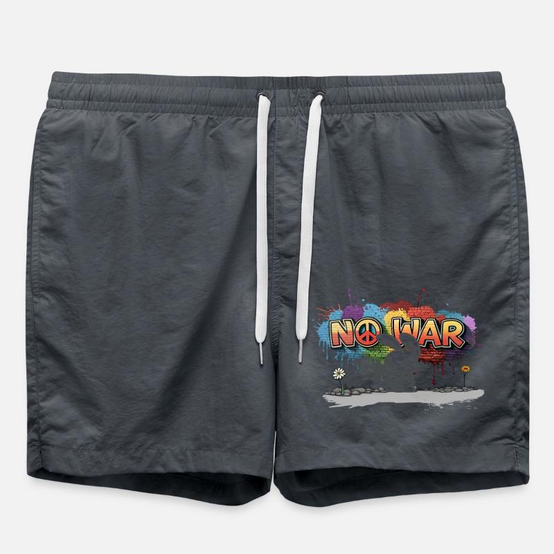 No war - Swim Trunks - anthracite