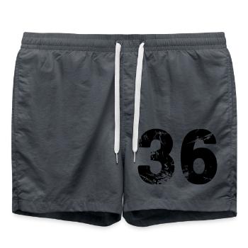 36 - Badeshorts - Anthrazit - Vorne - AI Model Male 185 light (185cm)