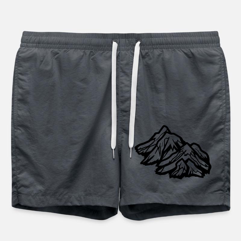 Mountains - Swim Trunks - anthracite