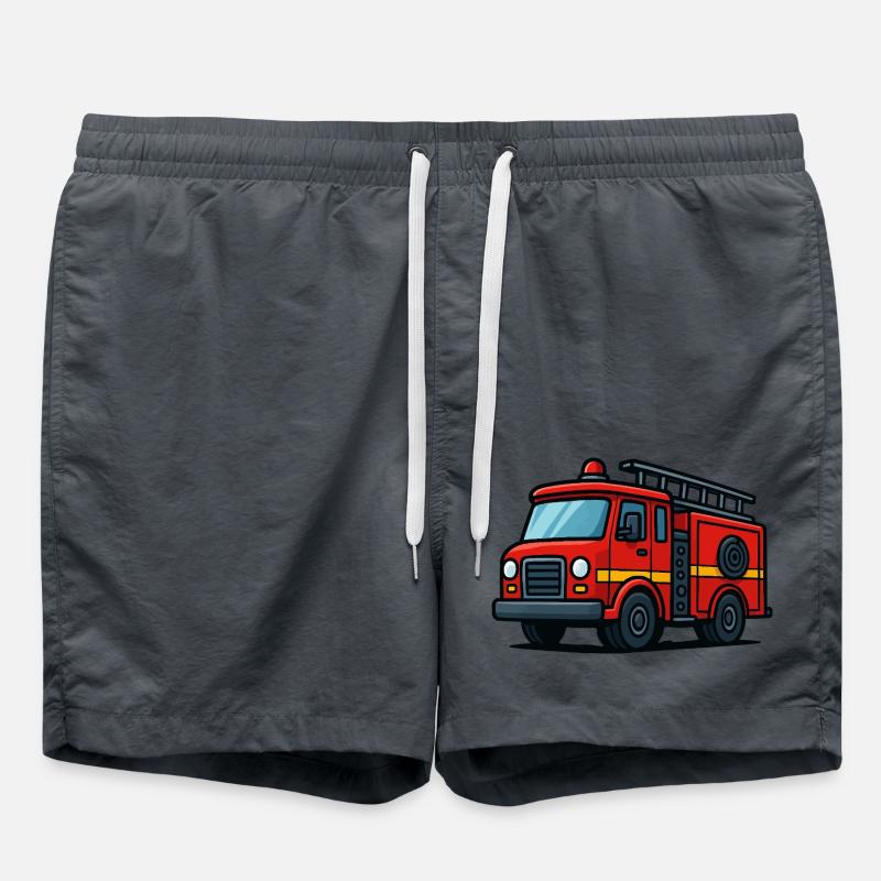 fire engine - Swim Trunks - anthracite
