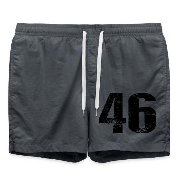 46 Number Leotard - Swim Trunks - anthracite - Front - AI Model Male 185 light (185cm)
