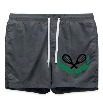 Tennis - Badeshorts - Anthrazit - Vorne - AI Model Male 185 light (185cm)