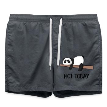 Not Panda today - Swim Trunks - anthracite - Front - AI Model Male 185 light (185cm)