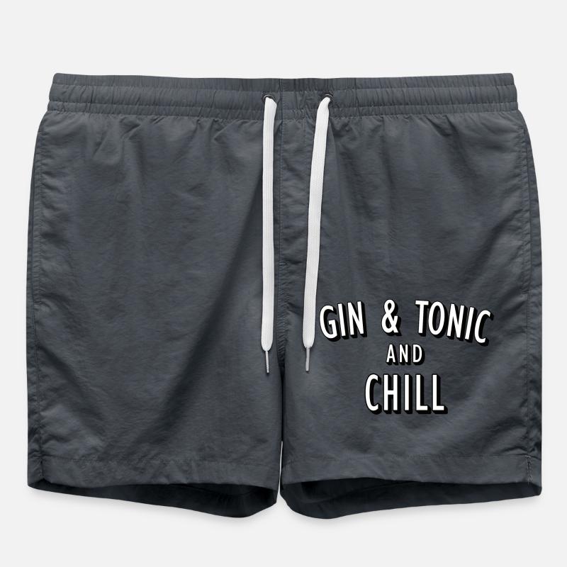 et chill - Short de bain - charbon