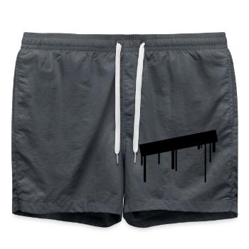 empty_graffiti_frame - Swim Trunks - anthracite - Front - AI Model Male 185 light (185cm)