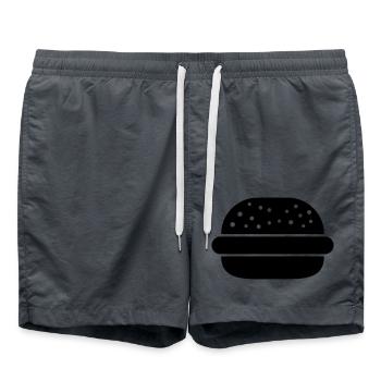 Hamburger - Badeshorts - Anthrazit - Vorne - AI Model Male 185 light (185cm)