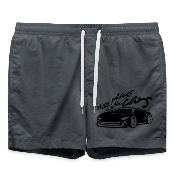 Joue encore avec des voitures de course - Short de bain - charbon - Devant - AI Model Male 185 light (185cm)