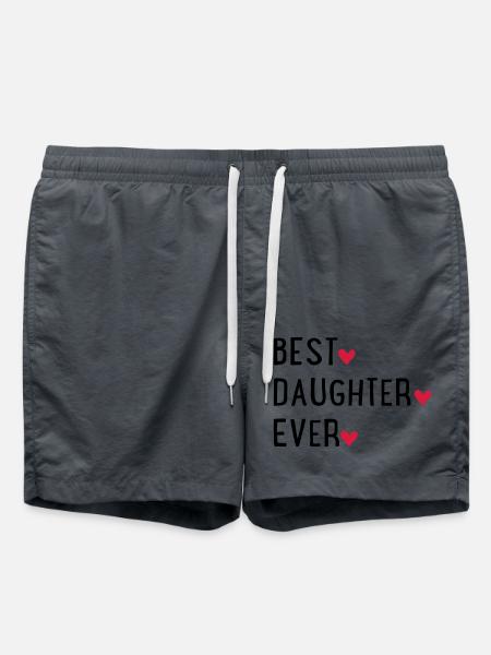 Fille - Short de bain - charbon
