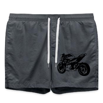 Vélo nu de la moto - Short de bain - charbon - Devant - AI Model Male 185 light (185cm)