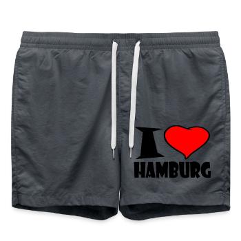 J'adore Hambourg - Short de bain - charbon - Devant - AI Model Male 185 light (185cm)