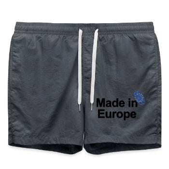 Fingerprint Made in Europe poster - Short de bain - charbon - Devant - AI Model Male 185 light (185cm)