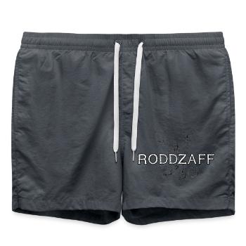 Roddzaff Schwäbisch schwäbisches schempfword - Badeshorts - Anthrazit - Vorne - AI Model Male 185 light (185cm)