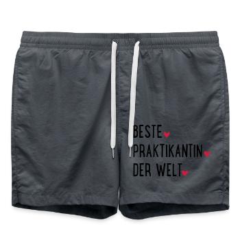 praktikantin - Badeshorts - Anthrazit - Vorne - AI Model Male 185 light (185cm)