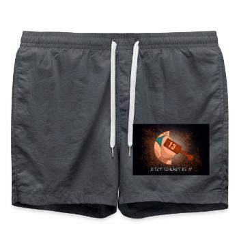 Jetzt schlägt es aber 13 Sprüche Redewendung fun - Badeshorts - Anthrazit - Vorne - AI Model Male 185 light (185cm)