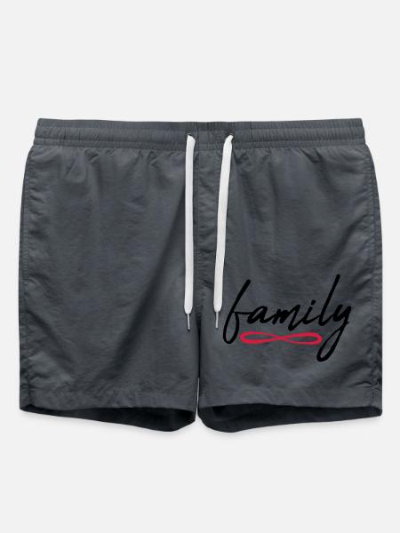 Familie Unendlich Symbol - Badeshorts - Anthrazit
