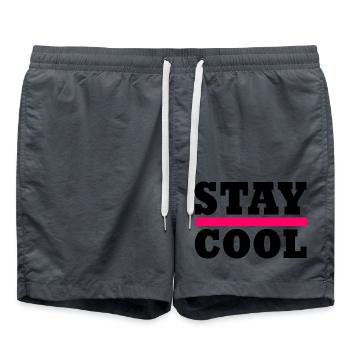 Stay cool - Badeshorts - Anthrazit - Vorne - AI Model Male 185 light (185cm)