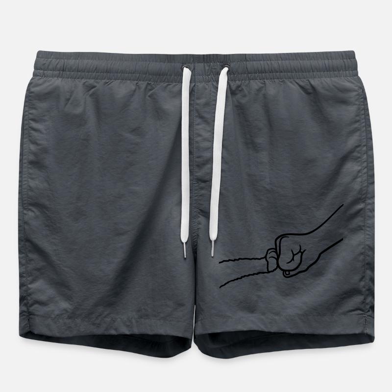Fist Pump Cat Brofist - Swim Trunks - anthracite