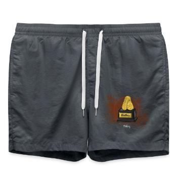 Drawing (in german Zeichnung) Ballsy - Badeshorts - Anthrazit - Vorne - AI Model Male 185 light (185cm)