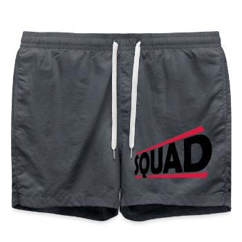 Conception du logo de l’équipe squad - Short de bain - charbon - Devant - AI Model Male 185 light (185cm)