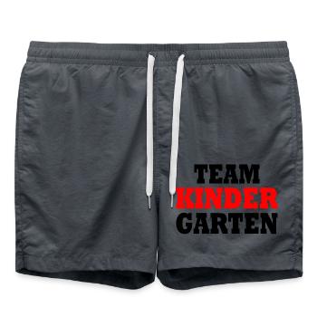 Team kindergarten - Badeshorts - Anthrazit - Vorne - AI Model Male 185 light (185cm)