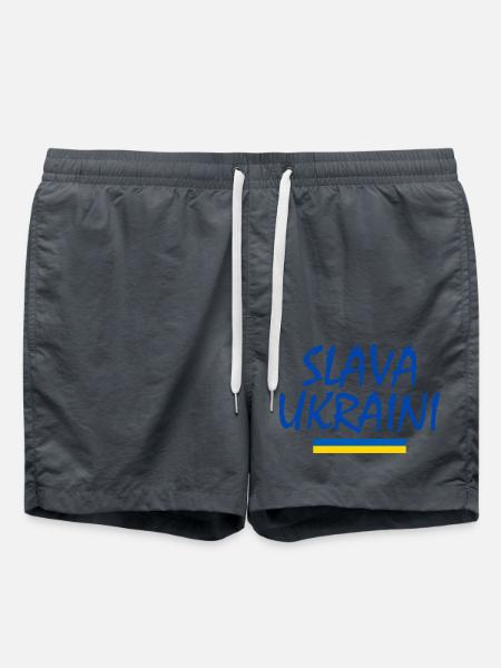 Slava ukraini - Swim Trunks - anthracite