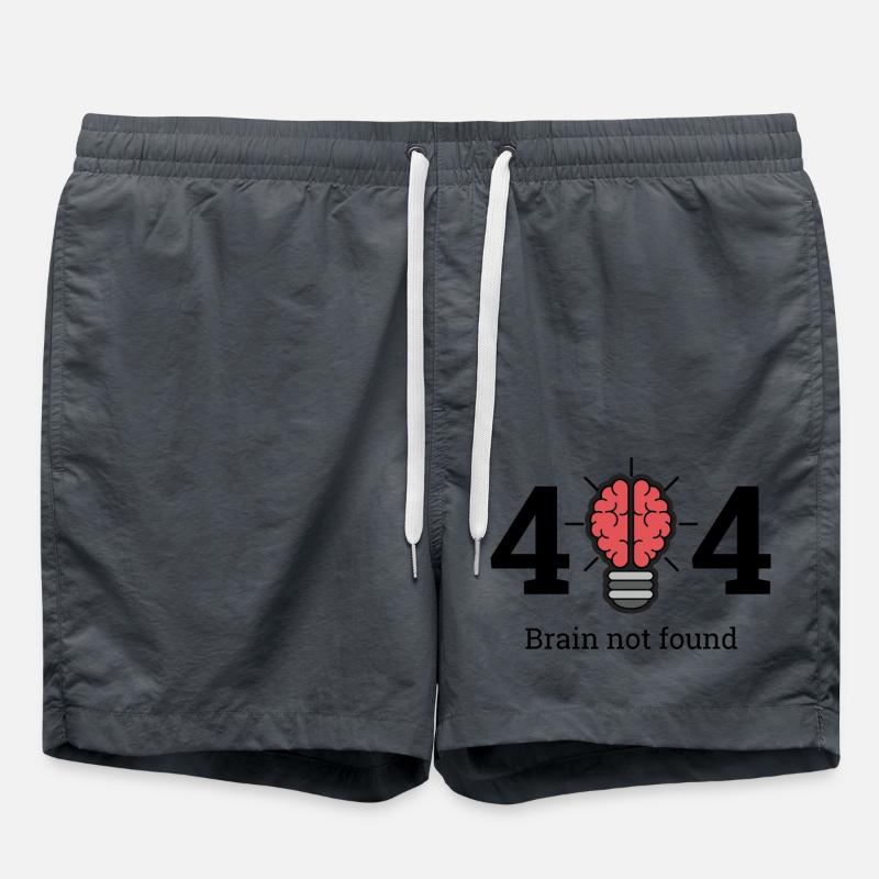 404 - brain not found - Swim Trunks - anthracite