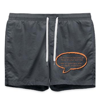 Grits under the cap - Swim Trunks - anthracite - Front - AI Model Male 185 light (185cm)