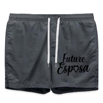 Future Esposa Fiançailles Mariage Douche nuptiale - Short de bain - charbon - Devant - AI Model Male 185 light (185cm)