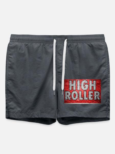 High Roller Brick Wall Graffiti - Swim Trunks - anthracite