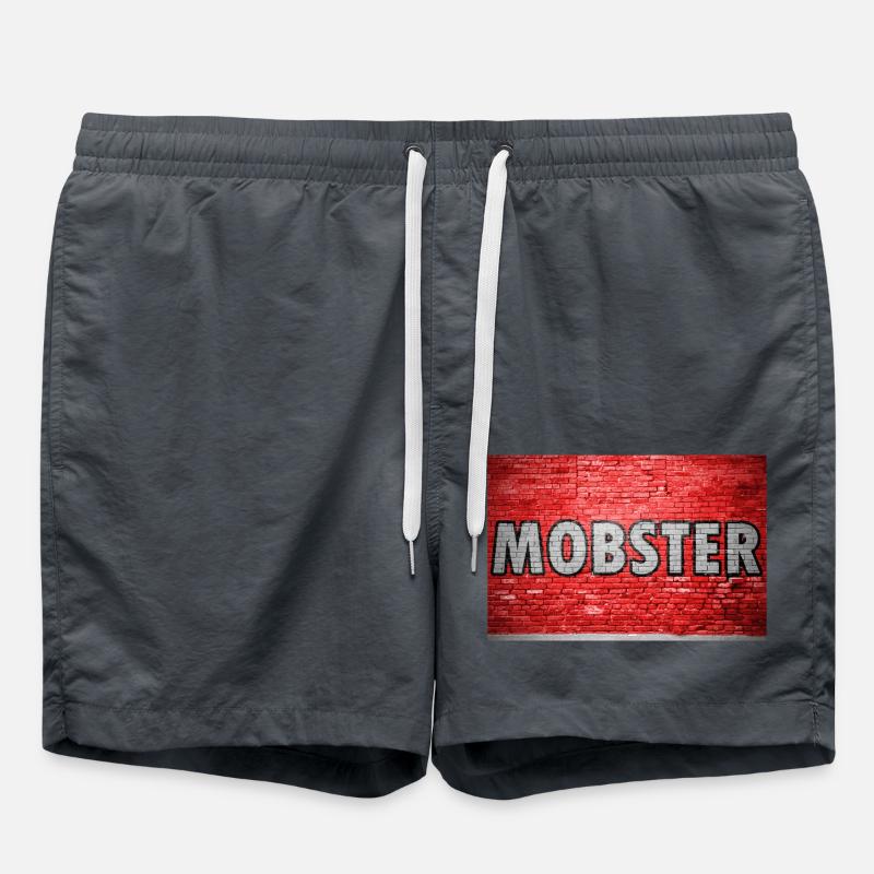 Mobster Graffiti - Badeshorts - Anthrazit