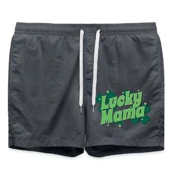 St. Patrick’s Day Gift Shamrock Irish Women - Swim Trunks - anthracite - Front - AI Model Male 185 light (185cm)