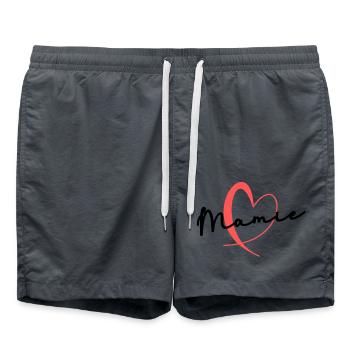MAMIE. FÊTE DES MÈRES. BONNE FÊTE MAMIE. JE T'AIME - Short de bain - charbon - Devant - AI Model Male 185 light (185cm)